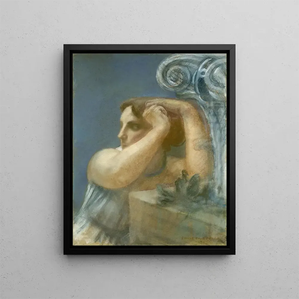Maalaus Tête de femme au chapiteau - Antoine Bourdelle | Taidetuloste