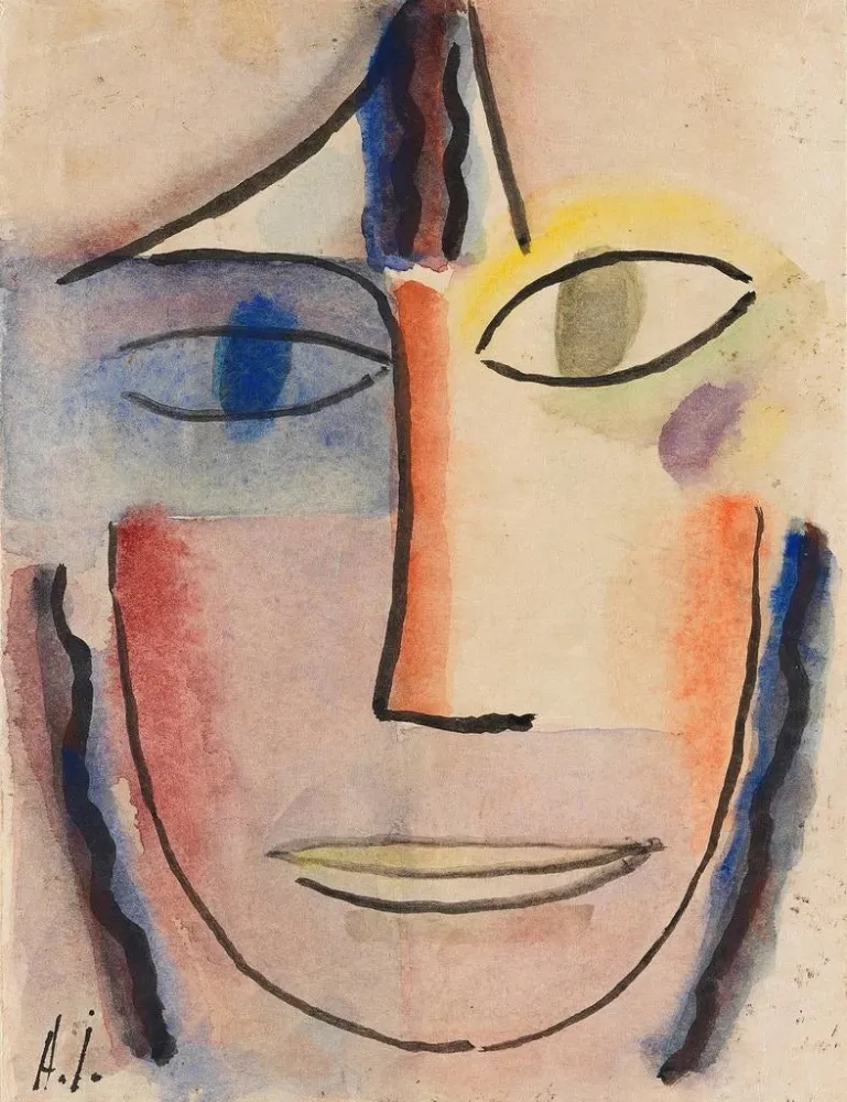 Maalaus Tête de femme Femina - Alexej von Jawlensky | Taidetuloste