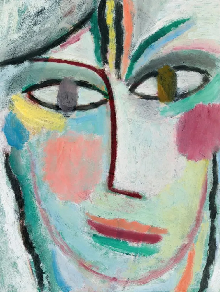 Maalaus Tête de femme Femina - Alexej von Jawlensky | Taidetuloste