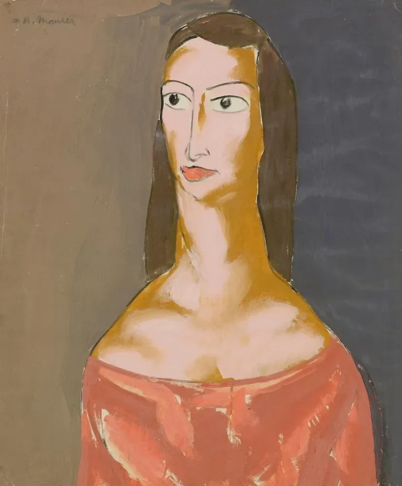 Maalaus Tête de fille - Alfred Henry Maurer | Taidetuloste