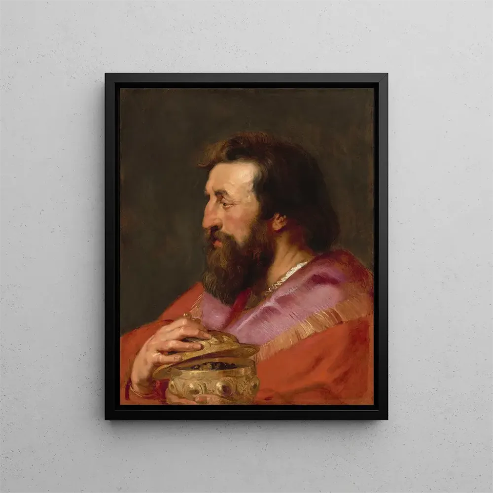 Maalaus Tête de l'un des trois rois, Melchior, le roi assyrien - Pierre - Paul Rubens | Taidetuloste