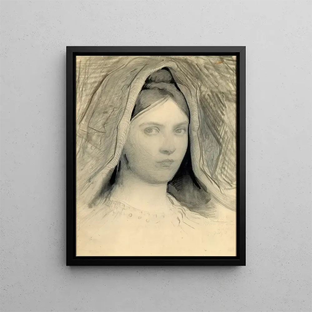 Maalaus Tête de Mary B. Thayer - Abbott Handerson Thayer | Taidetuloste