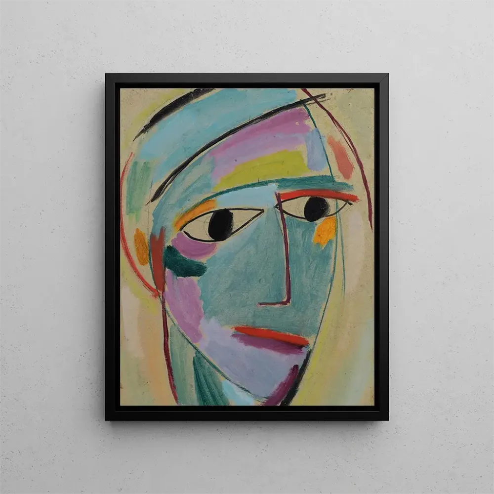 Maalaus Tête mystique Profil de trois quarts - Alexej von Jawlensky | Taidetuloste