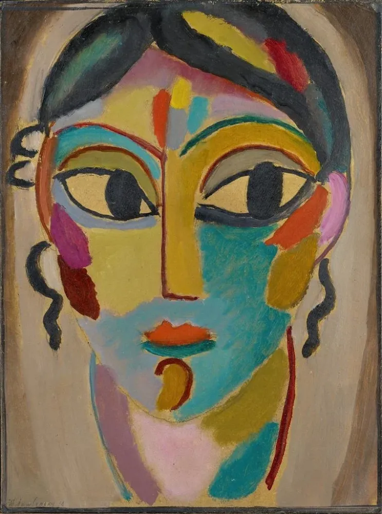 Maalaus Tête mystique Tête de fille de face - Alexej von Jawlensky | Taidetuloste