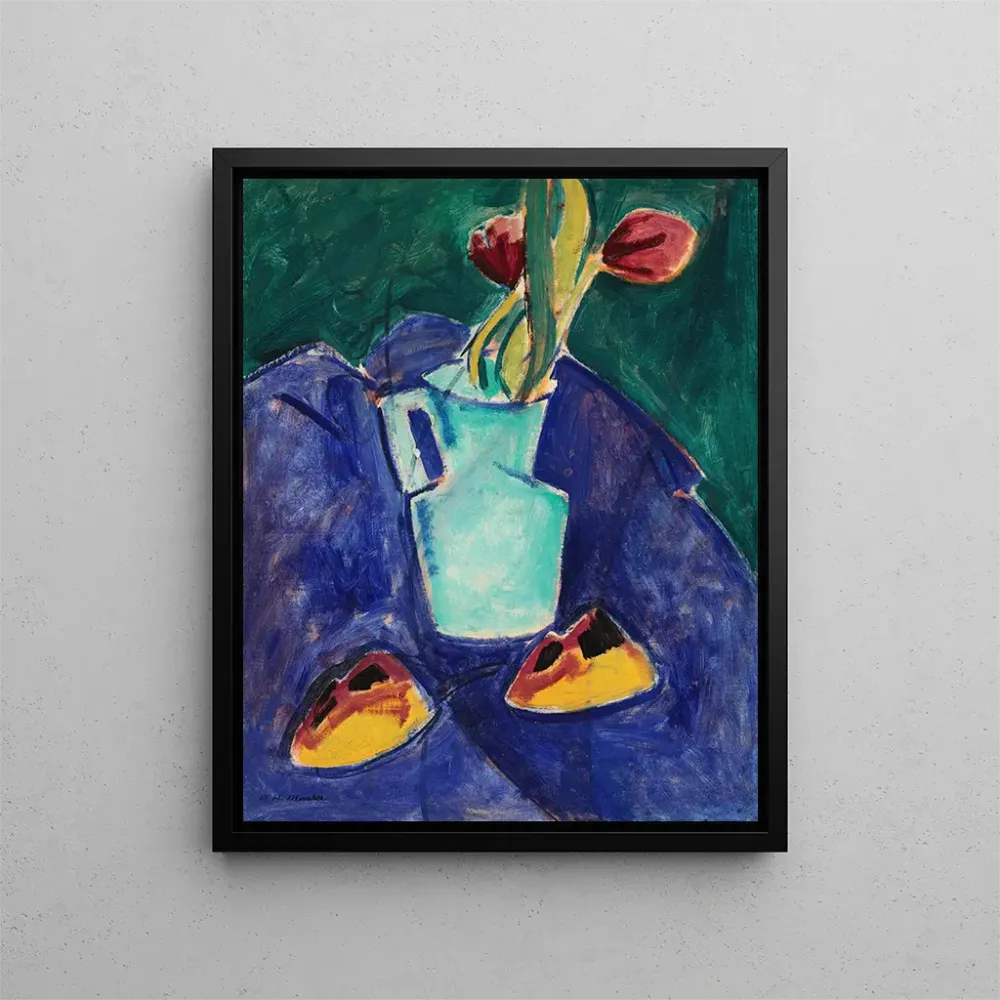 Maalaus Tulipes dans un vase vert - Alfred Henry Maurer | Taidetuloste