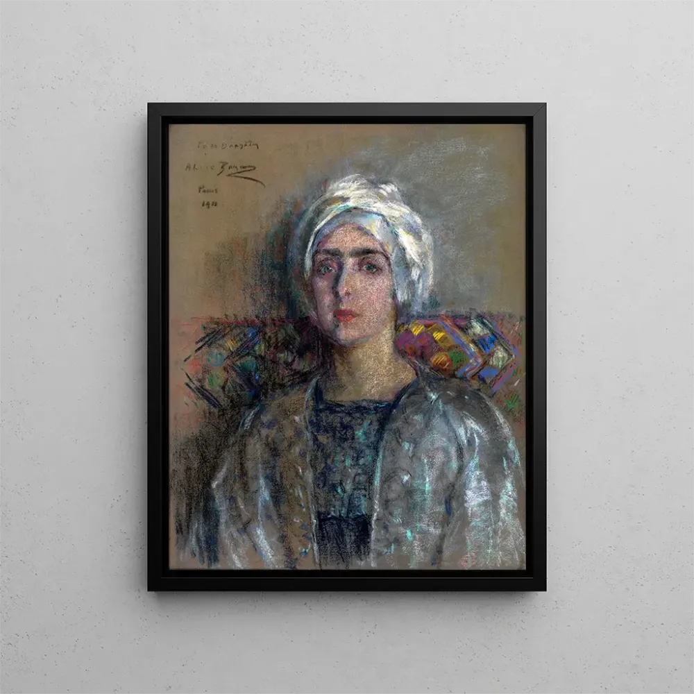 Maalaus Le Turban Blanc - Alice Pike Barney | Taidetuloste