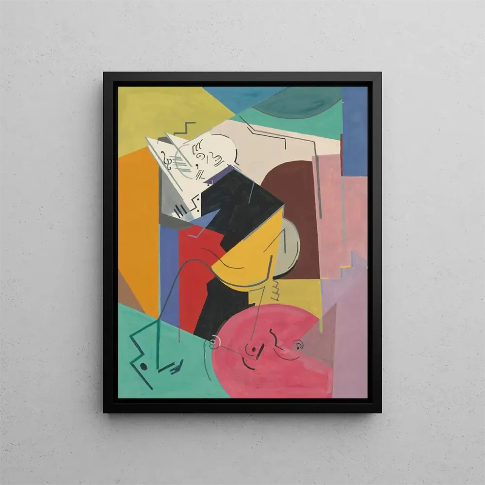 Maalaus tutkimus Florent Schmittin muotokuvasta - Albert Gleizes | Taidetuloste