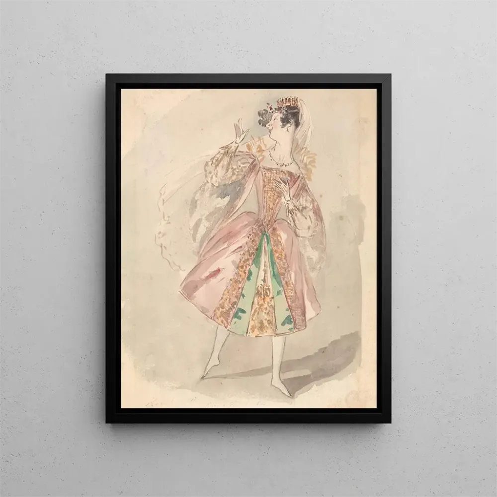 Maalaus Une danseuse - Alfred Edward Chalon | Taidetuloste