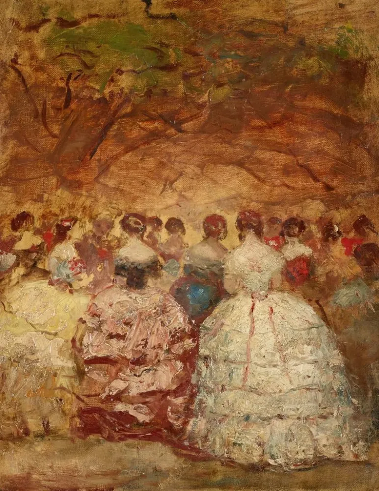 Maalaus Une fête aux Tuileries - Adolphe Monticelli | Taidetuloste