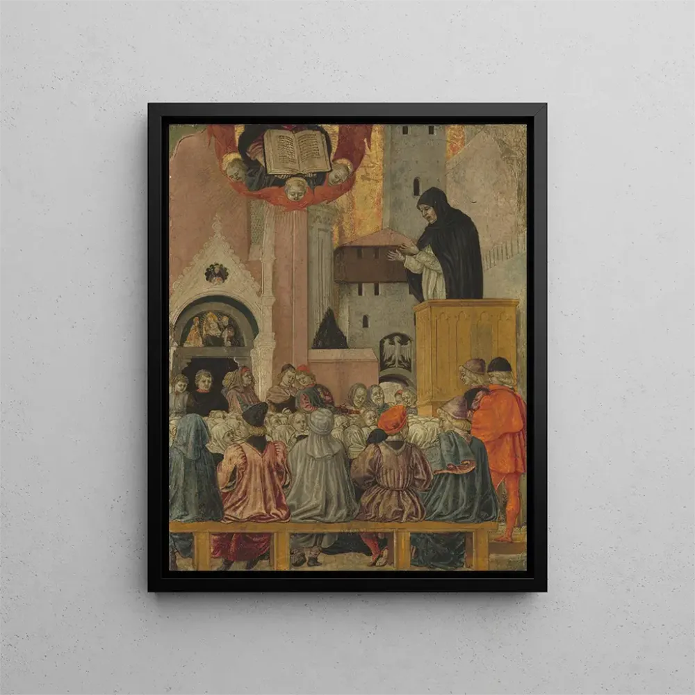 Maalaus Une prédication dominicaine - Agnolo degli Erri | Taidetuloste