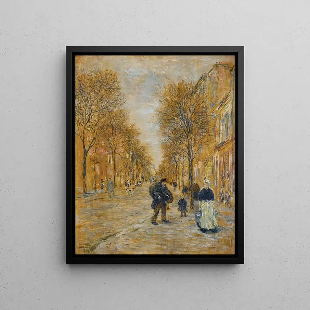 Maalaus Une rue à Asnières - Jean - François Raffalli | Taidetuloste