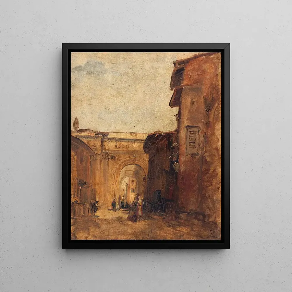Maalaus Une rue à Florence - Félix Ziem | Taidetuloste