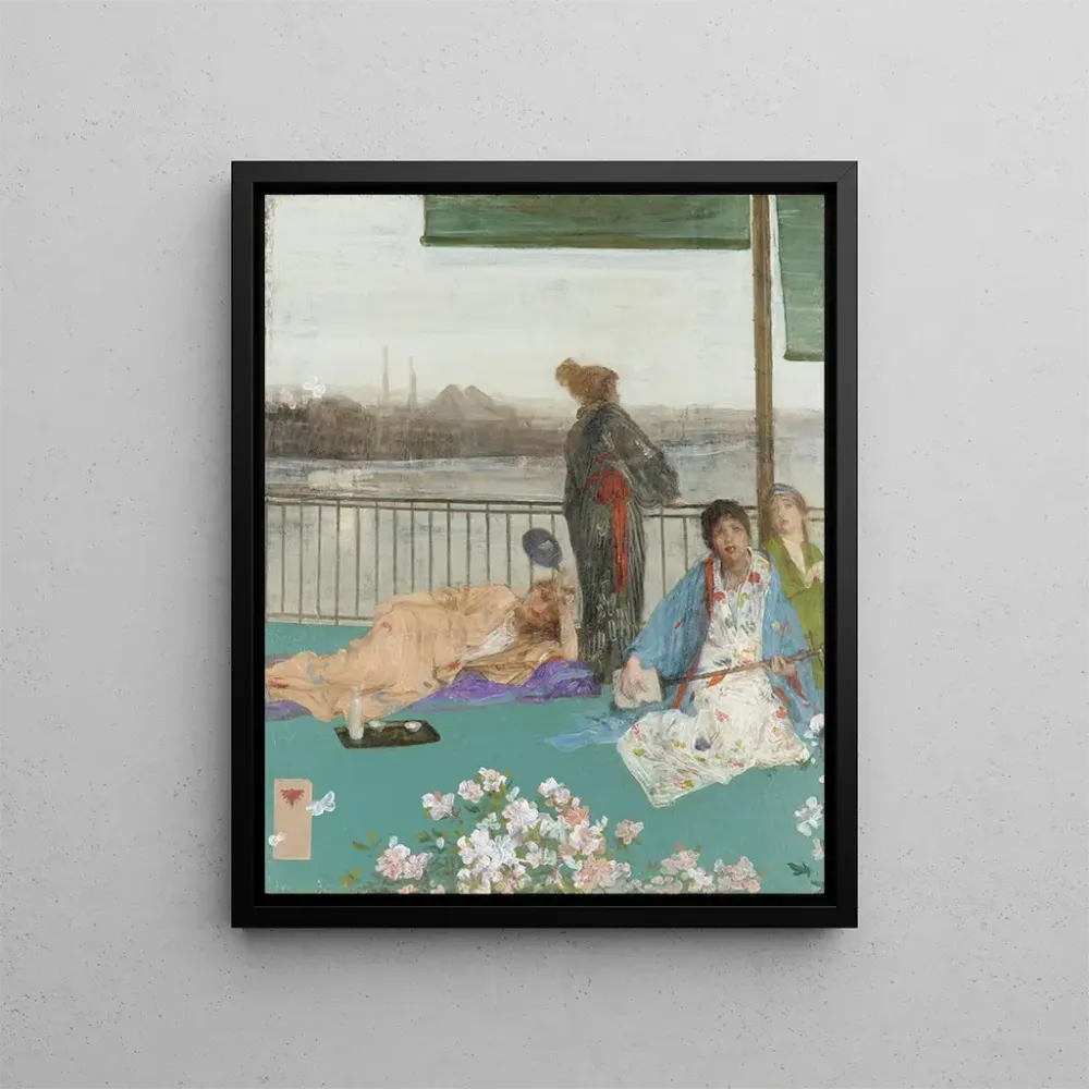 Maalaus Variations en couleur de chair et vert : Le Balcon - James Abbott Mcneill Whistler | Taidetuloste