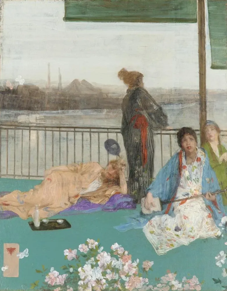 Maalaus Variations en couleur de chair et vert : Le Balcon - James Abbott Mcneill Whistler | Taidetuloste