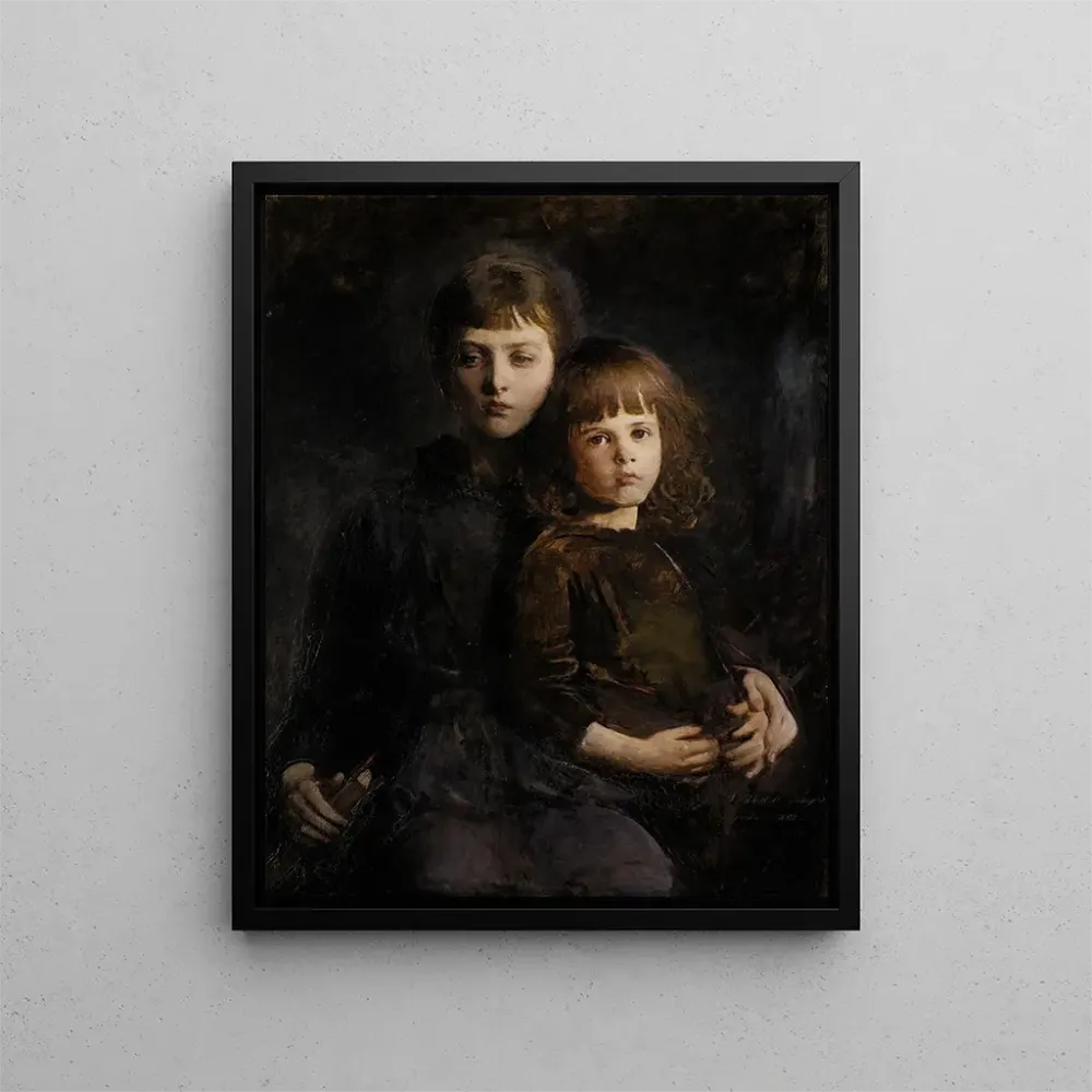 Maalaus Veljestä ja siskosta Mary ja Gerald Thayer - Abbott Handerson Thayer | Taidetuloste