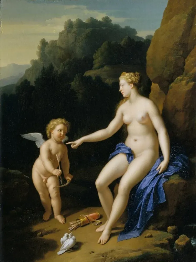 Maalaus Venus ja Cupido - Adriaen van der Werff