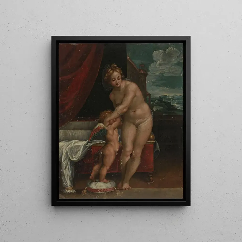 Maalaus Venus ja Cupido - Anonyymi