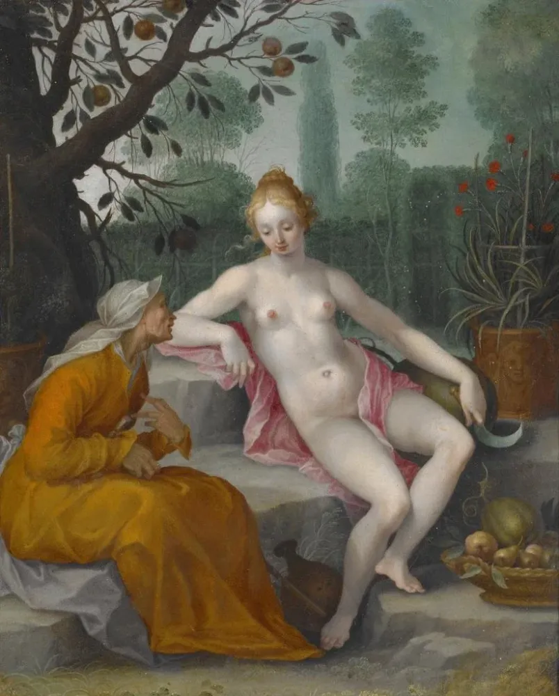 Maalaus Vertumne et Pomone - Après Abraham Bloemaert | Taidetuloste