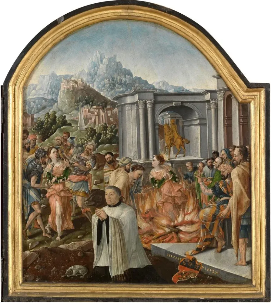 Maalaus La vie de sainte Apollonie - Anonyme | Taidetuloste