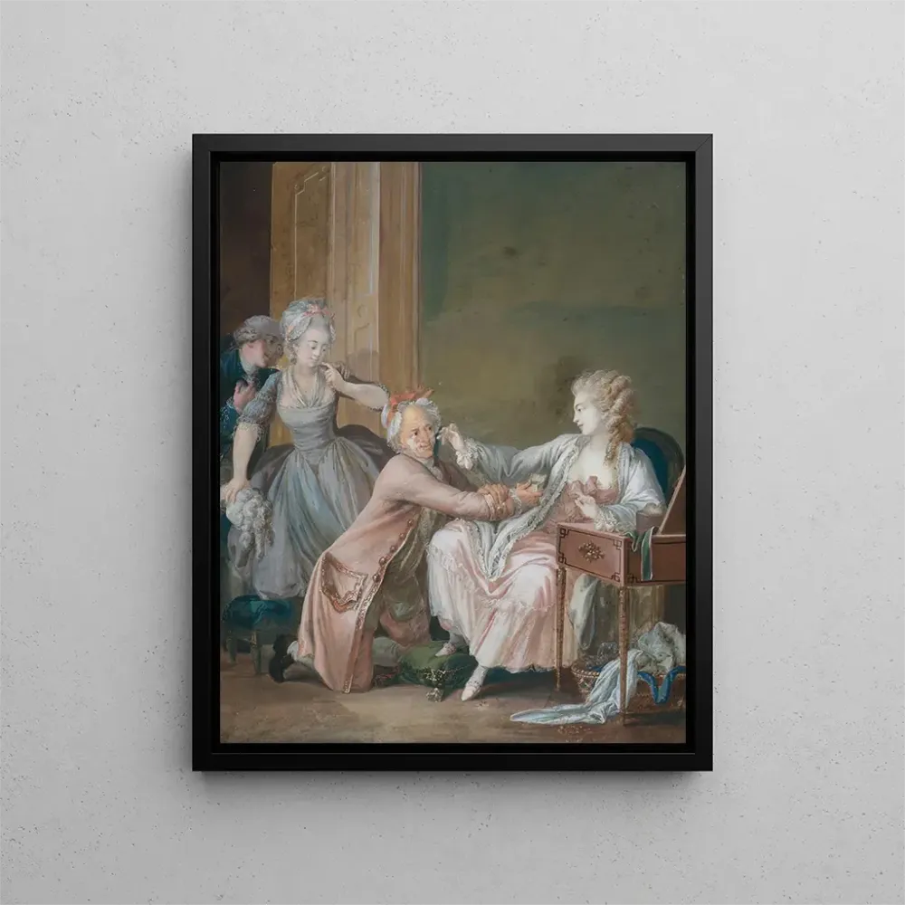 Maalaus Le Vieillard fard - Antoine Borel | Taidetuloste