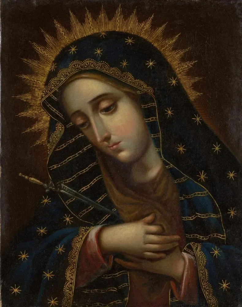 Maalaus La Vierge des Douleurs - Anonyymi | Taidetuloste