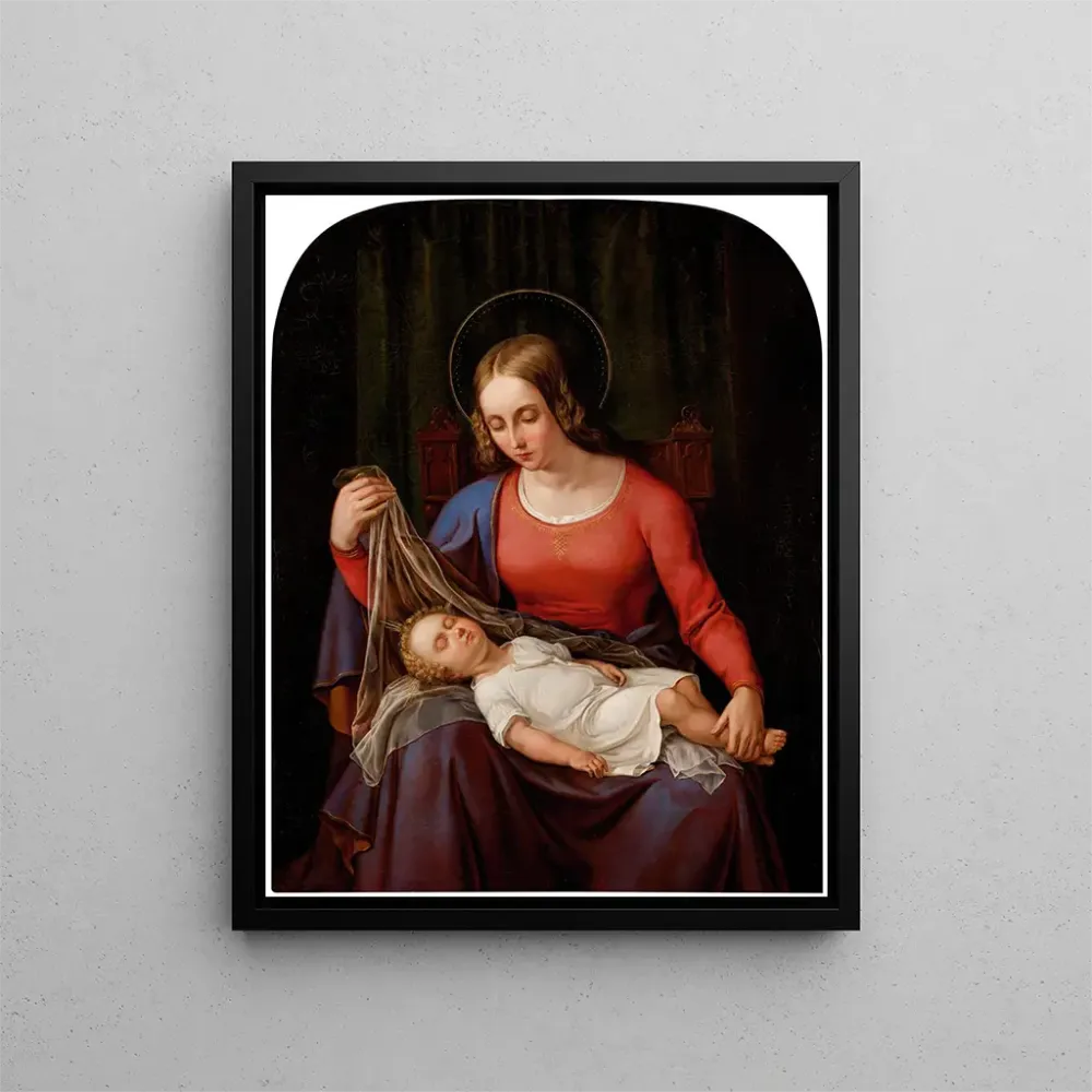 Maalaus Vierge à l'Enfant - Alexander Schramm | Taidetuloste