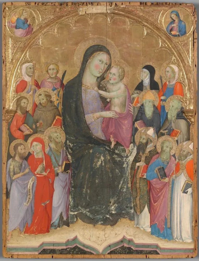 Maalaus Vierge à l'Enfant avec des saints - Andrea di Bartolo | Taidetuloste