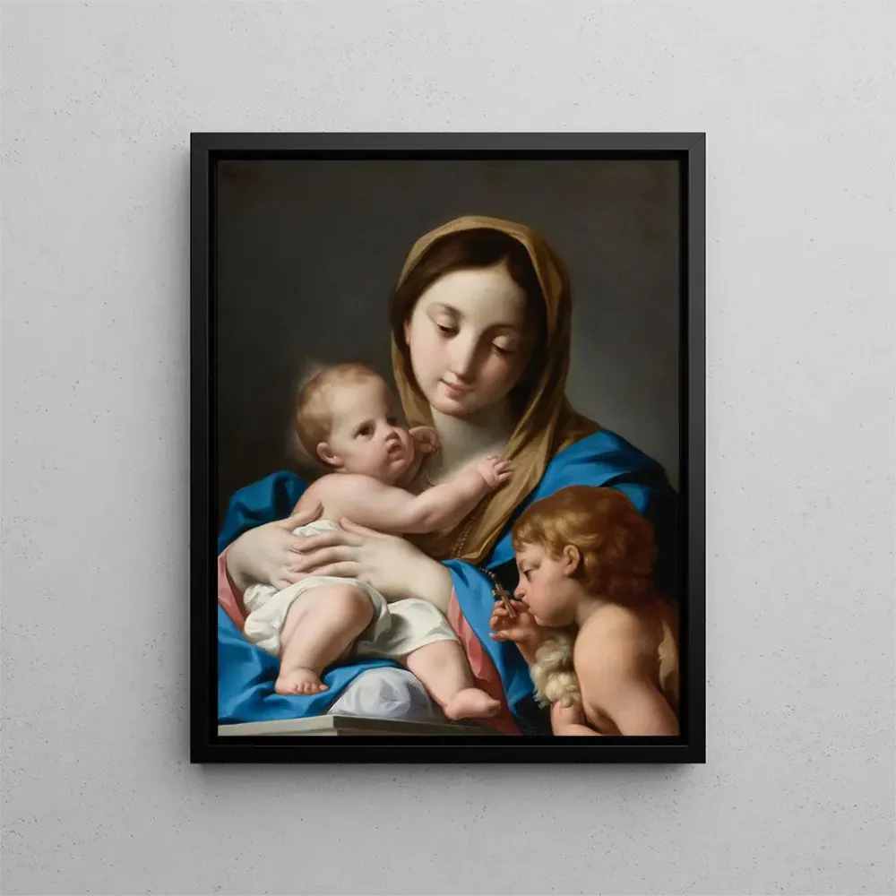 Maalaus La Vierge à l'Enfant avec saint Jean-Baptiste - Andrea Casali | Taidetuloste