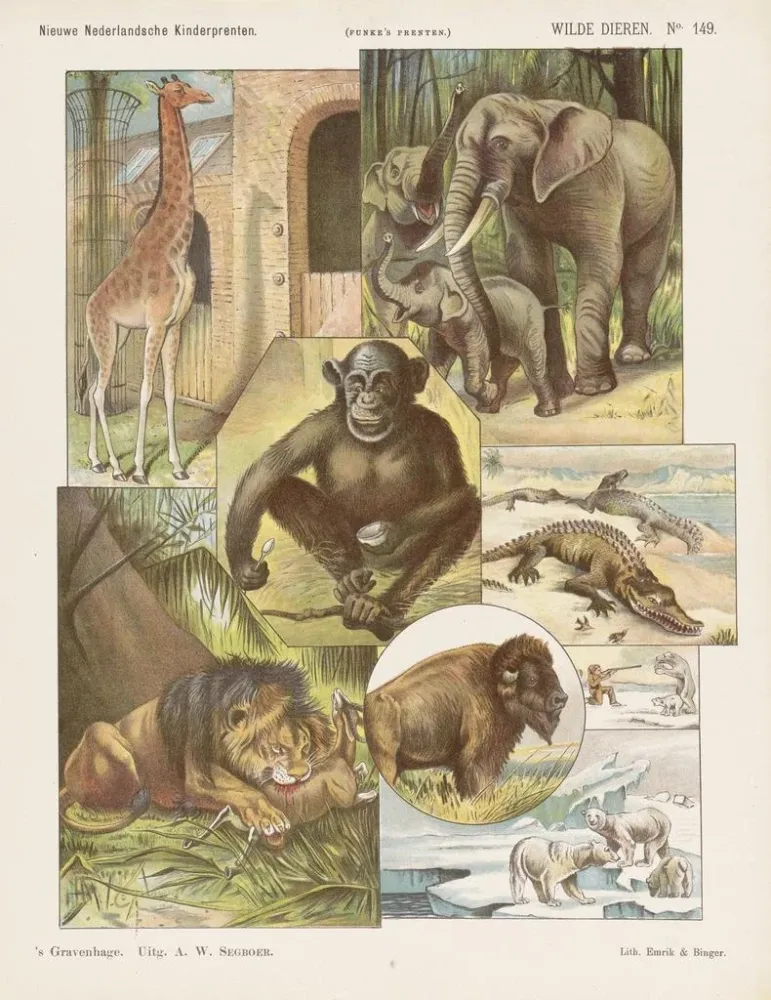 Maalaus Villieläimet - Emrik Binger | Taidetuloste