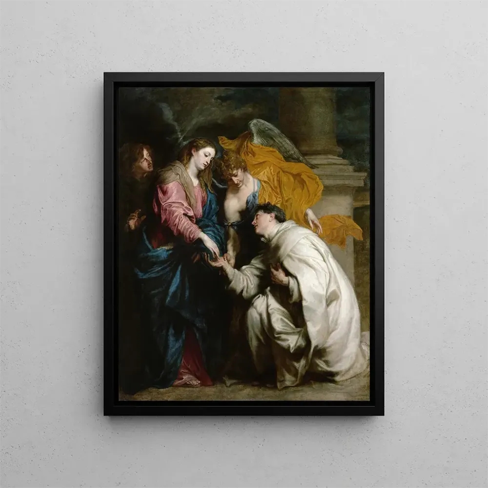 Maalaus La vision du bienheureux Hermann Joseph - Antoine van Dyck | Taidetuloste
