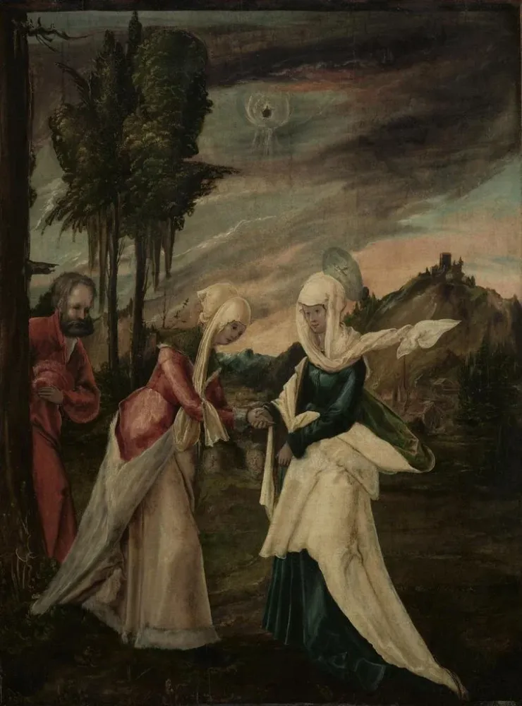Maalaus La Visitation - Anonyymi | Taidetuloste