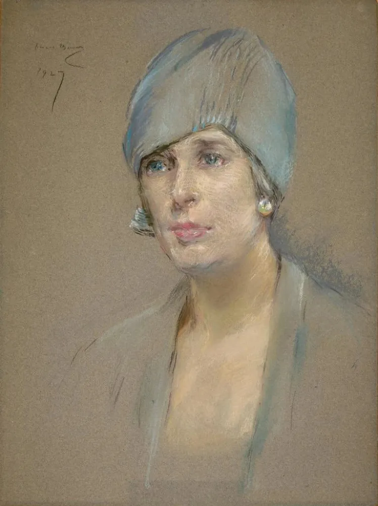 Maalaus Le visiteur Mme Richard P. McCullough - Alice Pike Barney | Taidetuloste