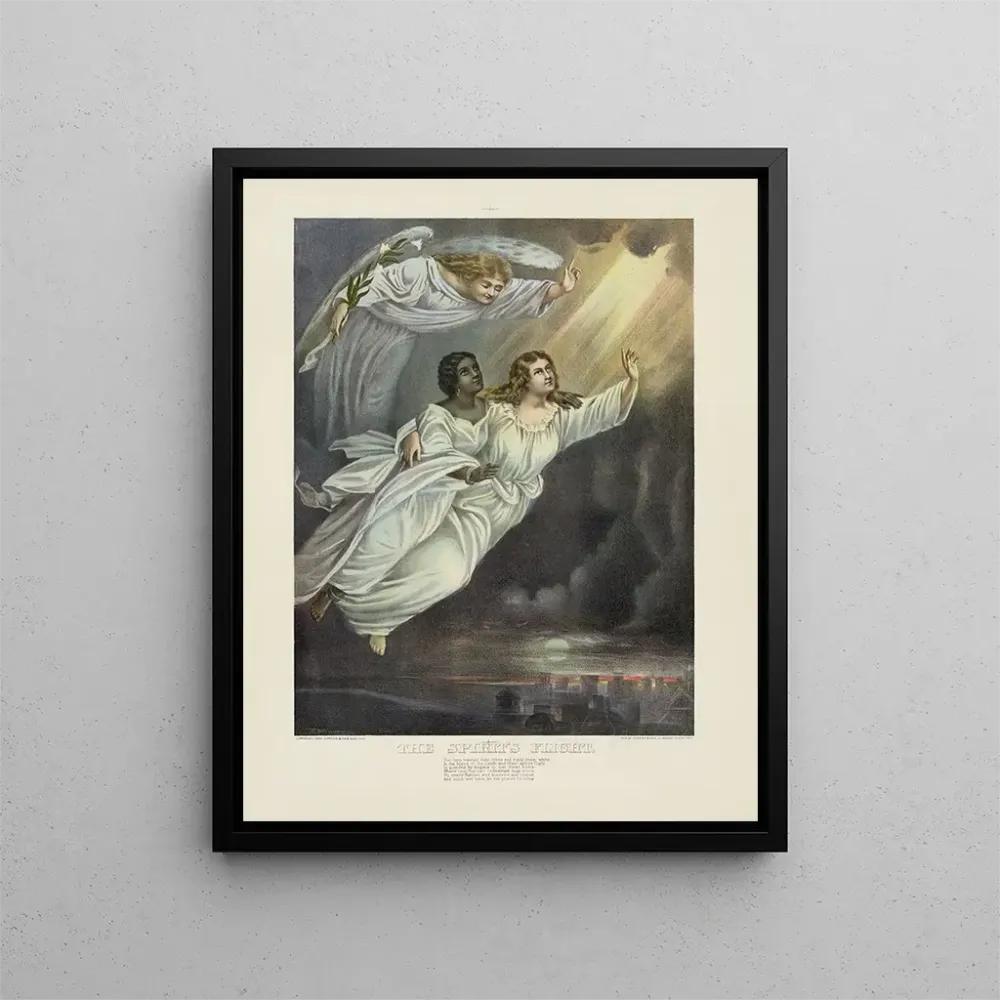 Maalaus Le Vol des esprits - Currier Ives | Taidetuloste
