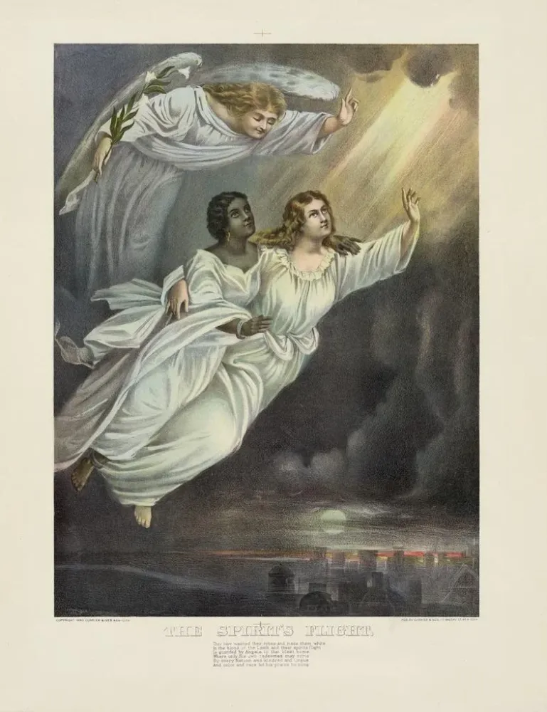 Maalaus Le Vol des esprits - Currier Ives | Taidetuloste