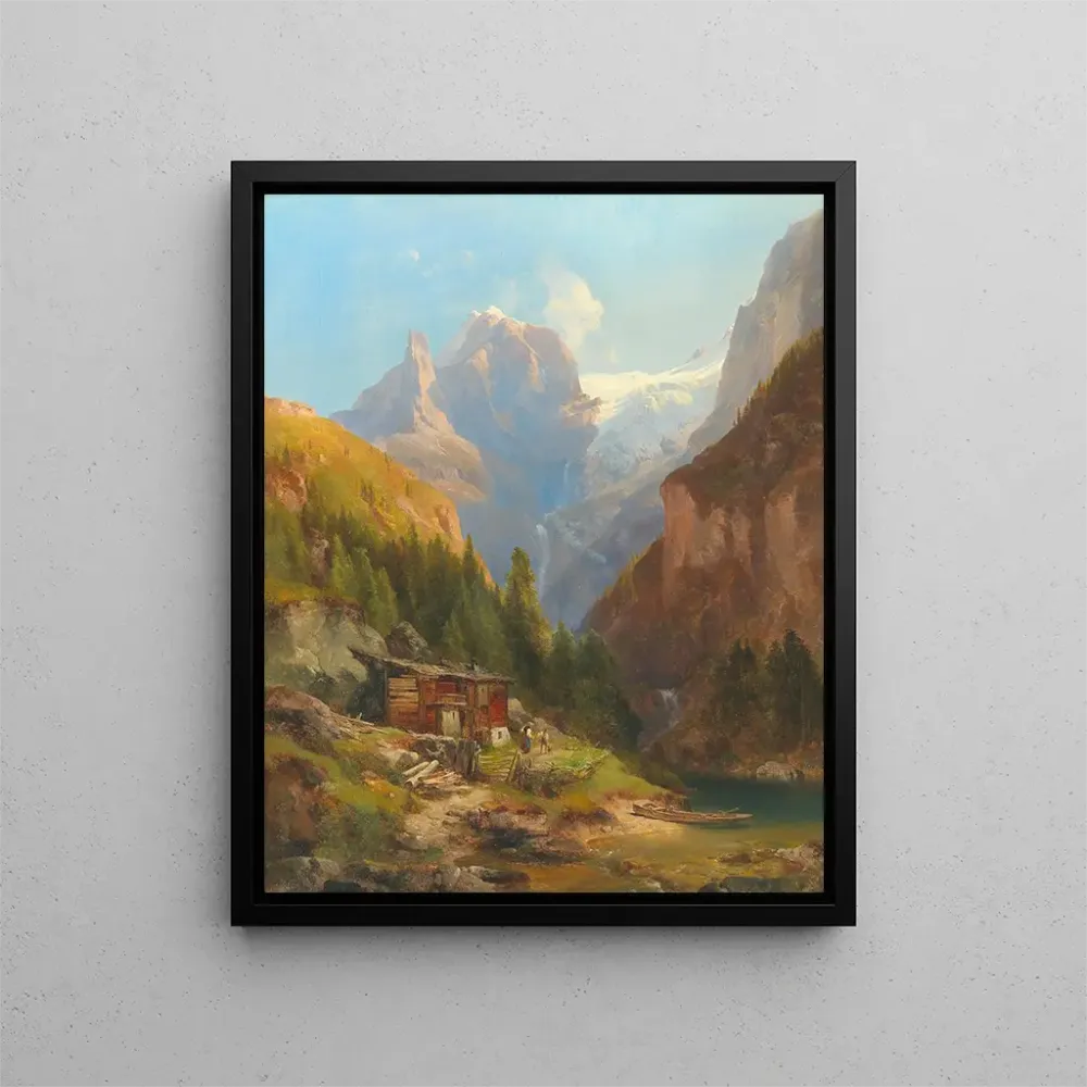 Maalaus Vue du Goldeck Kees - Anton Hansch | Taidetuloste