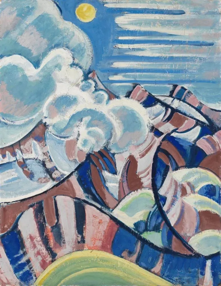 Maalaus Vue sur le Gental - August Babberger | Taidetuloste