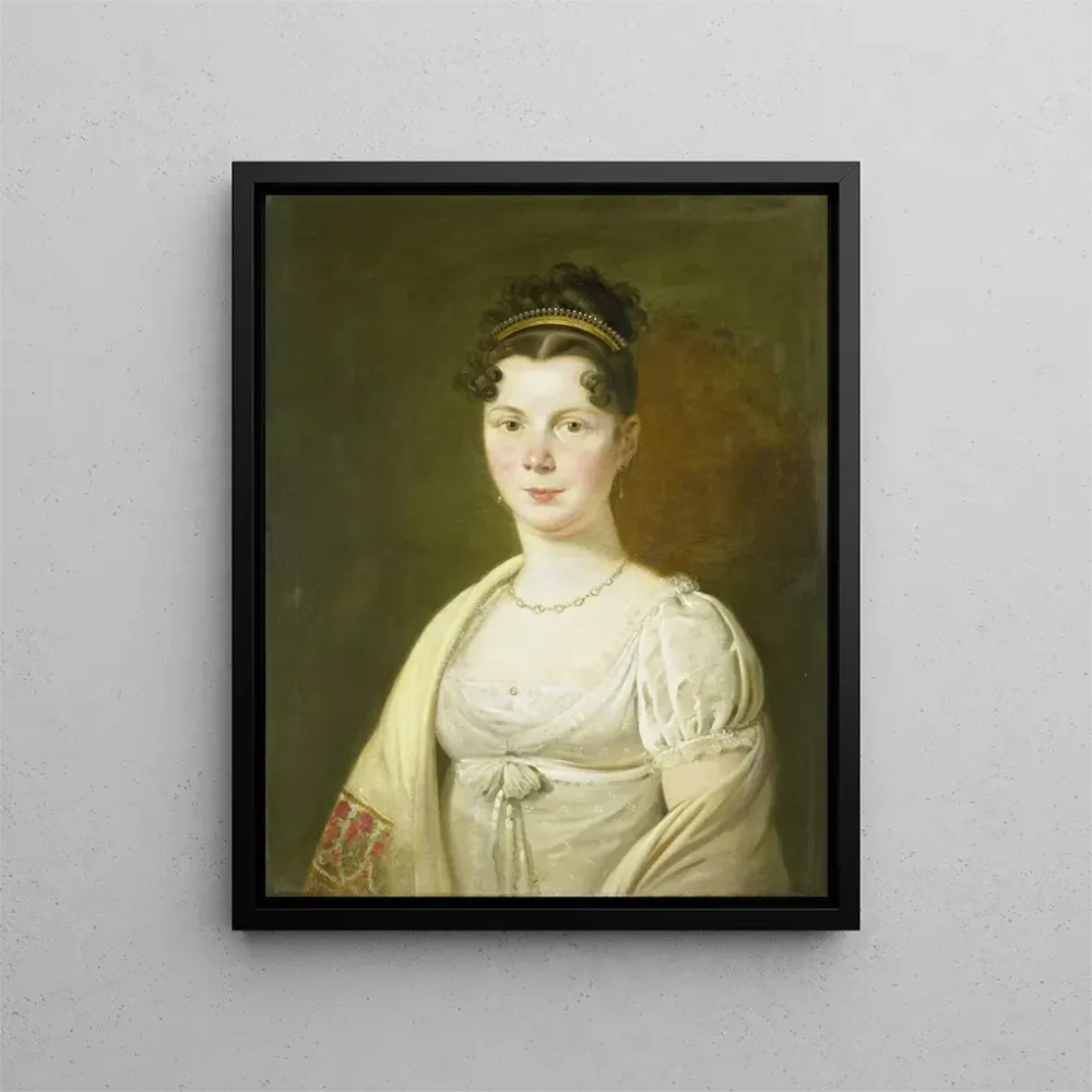 Maalaus Wilhelmina Maria Haack 1786-1857 neljäs vaimo Gerrit Verdooren - Adriaan de Lelie | Taidetuloste
