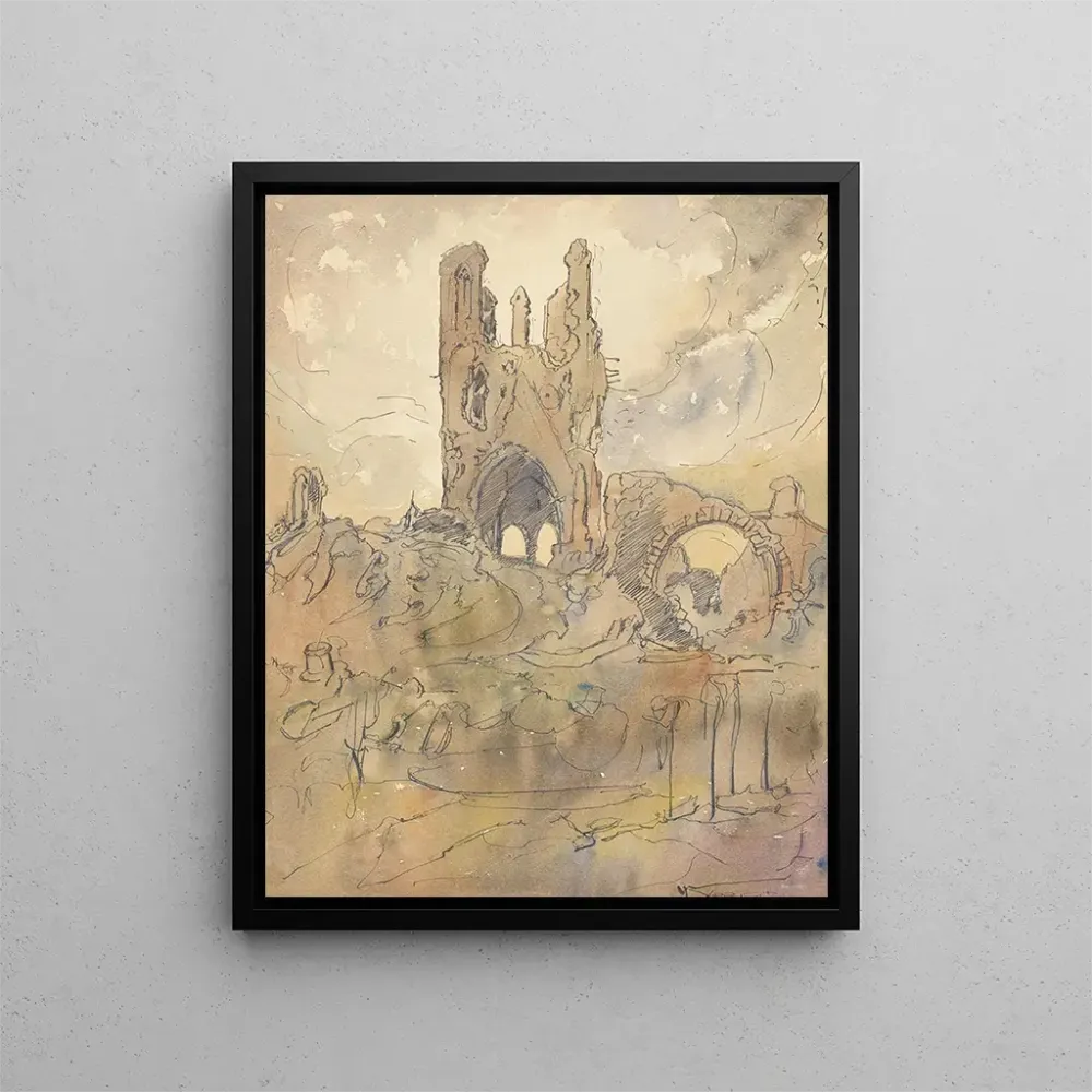 Maalaus Ypres se souvient - Alfred Ost