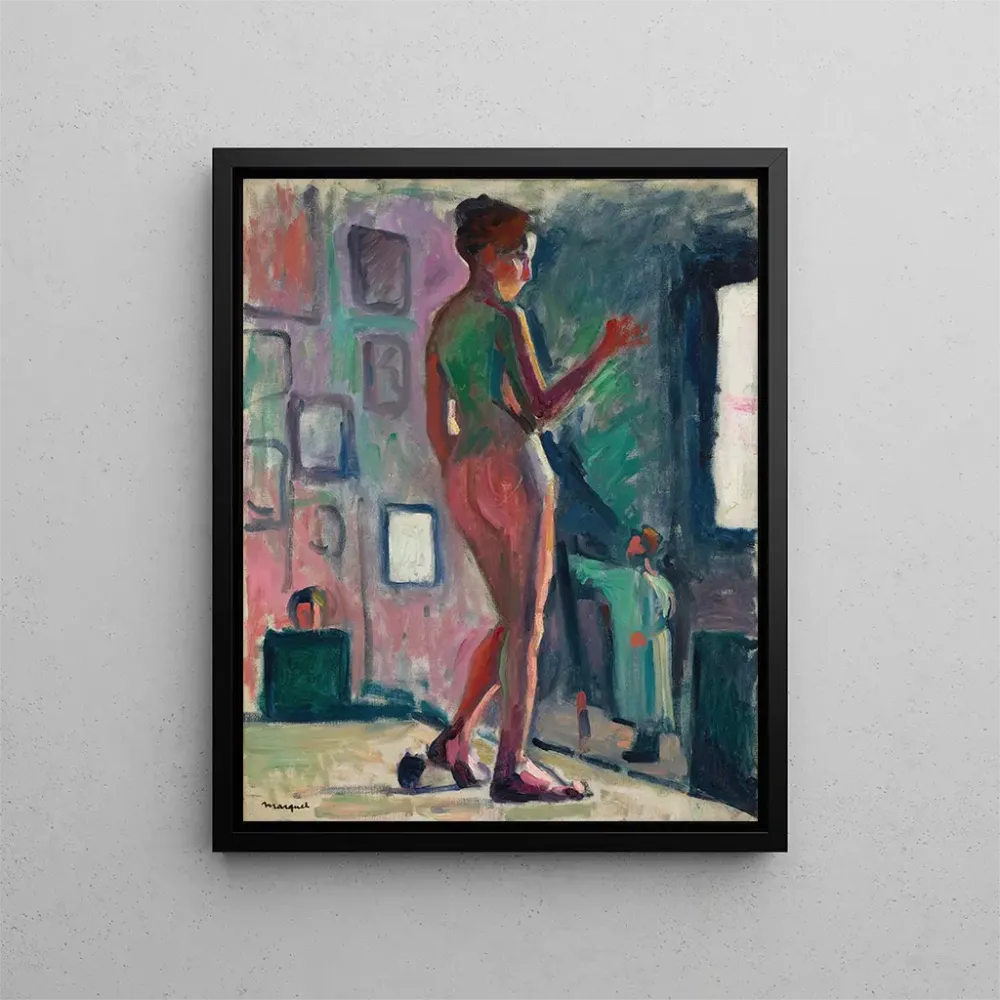 Maalaus Nu ystävän ateljeessa - Albert Marquet | Taidetuloste