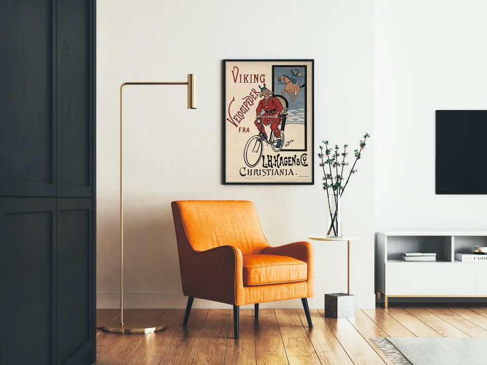 Mainosjuliste Vélocipède Viking L.H. Hagen & Co Christiania