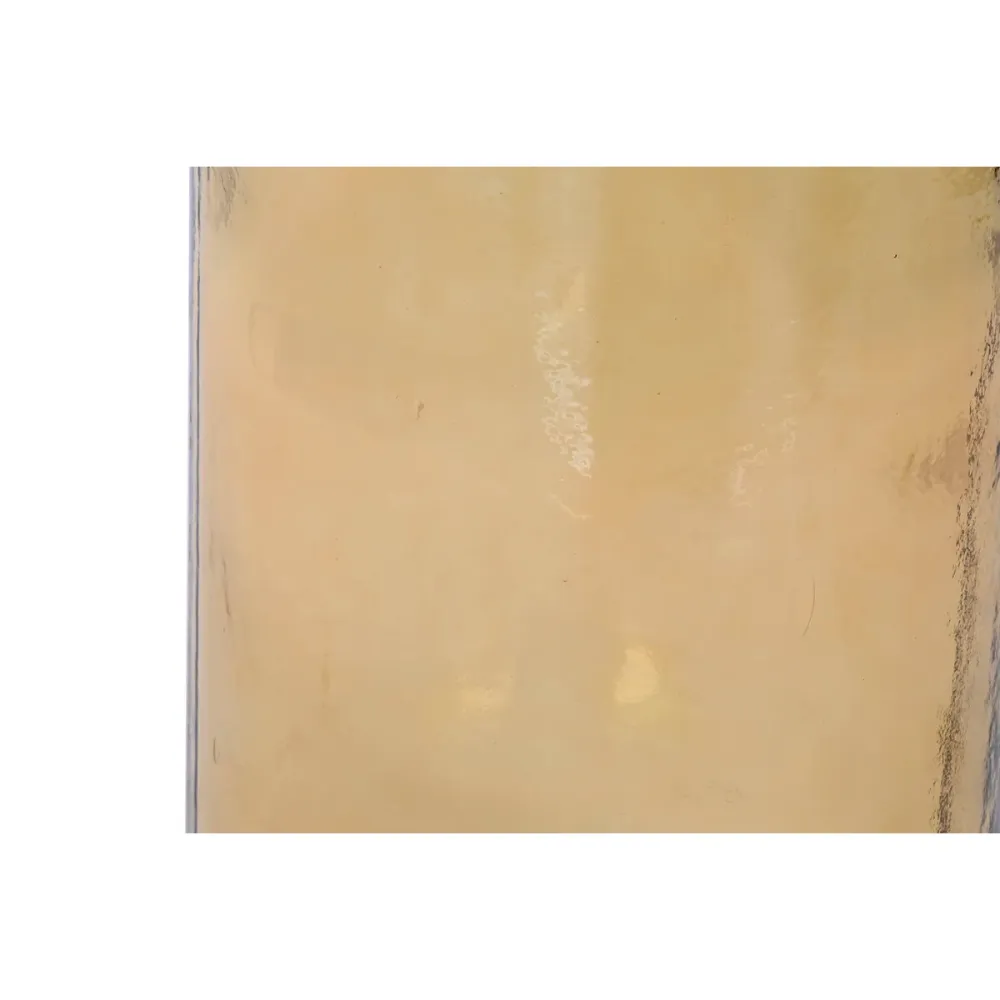 Maljakko Home ESPRIT Keltainen Köysi Karaistu lasi 25 x 25 x 75 cm