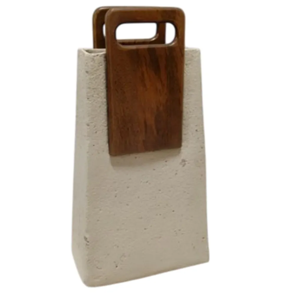 Maljakko Home ESPRIT Ruskea Beige Mangopuu Paperimassa