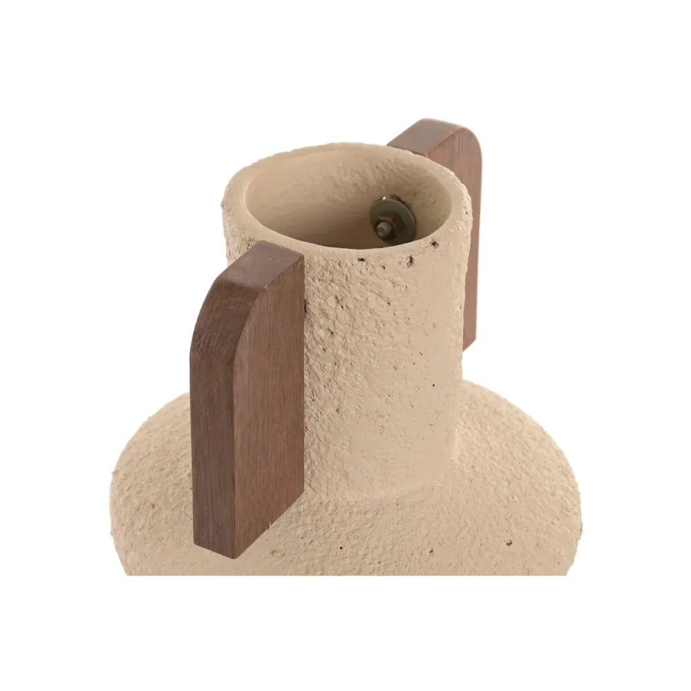 Maljakko Home ESPRIT Ruskea Beige Terrakotta Mangopuu 15 x 15 x 31 cm
