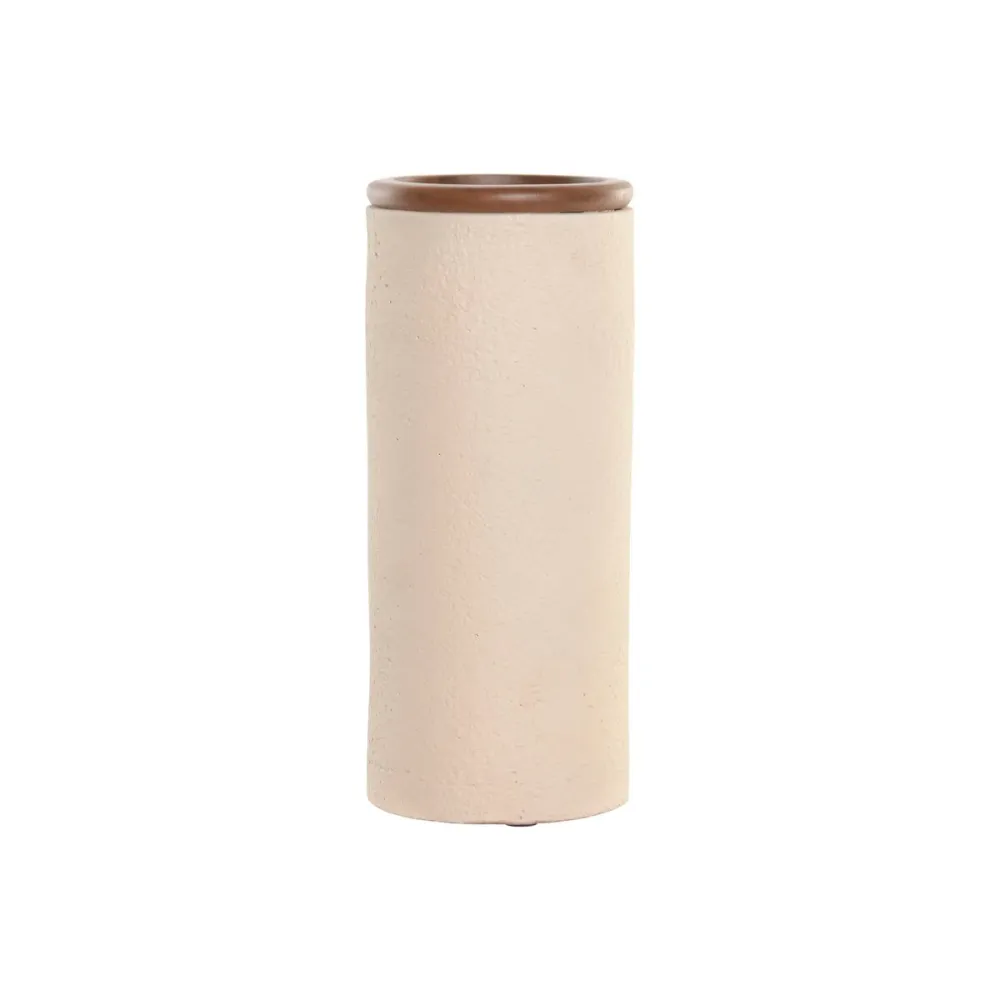 Maljakko Home ESPRIT Ruskea Beige Terrakotta Mangopuu 16 x 16 x 40 cm