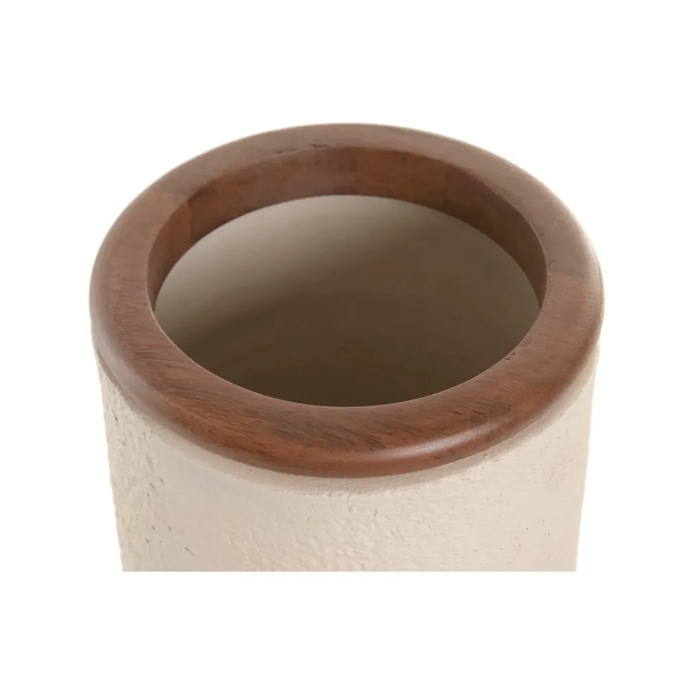 Maljakko Home ESPRIT Ruskea Beige Terrakotta Mangopuu 16 x 16 x 40 cm