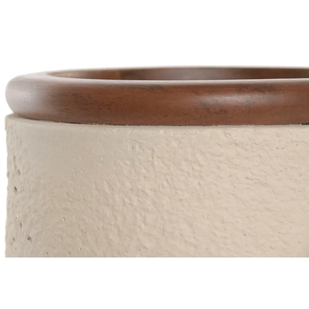 Maljakko Home ESPRIT Ruskea Beige Terrakotta Mangopuu 16 x 16 x 40 cm