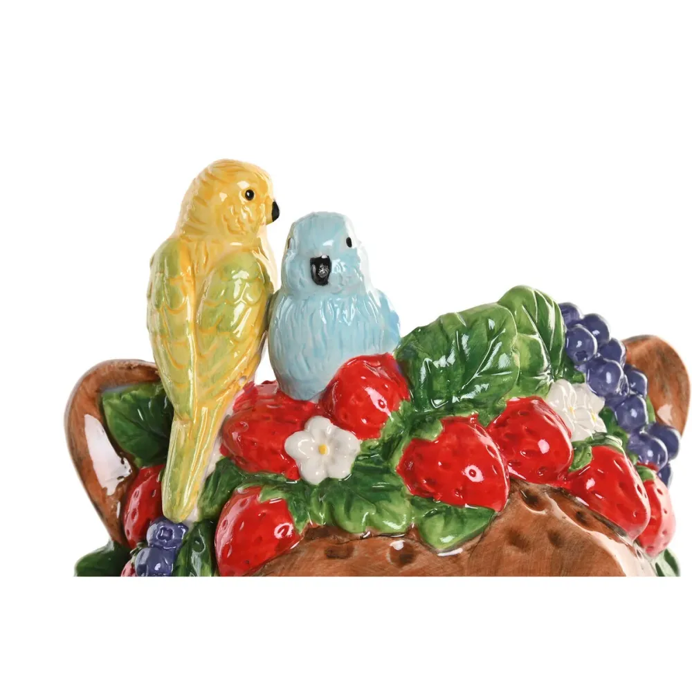 Maljakko Home ESPRIT Ruskea Keraminen Trooppinen 16 x 16 x 38 cm