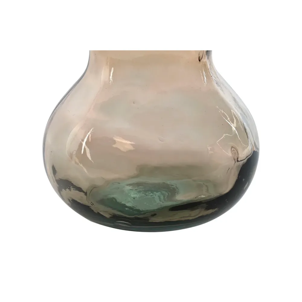 Maljakko Home ESPRIT Ruskeanharmaa Kierrätyslasi 26,5 x 26,5 x 75 cm