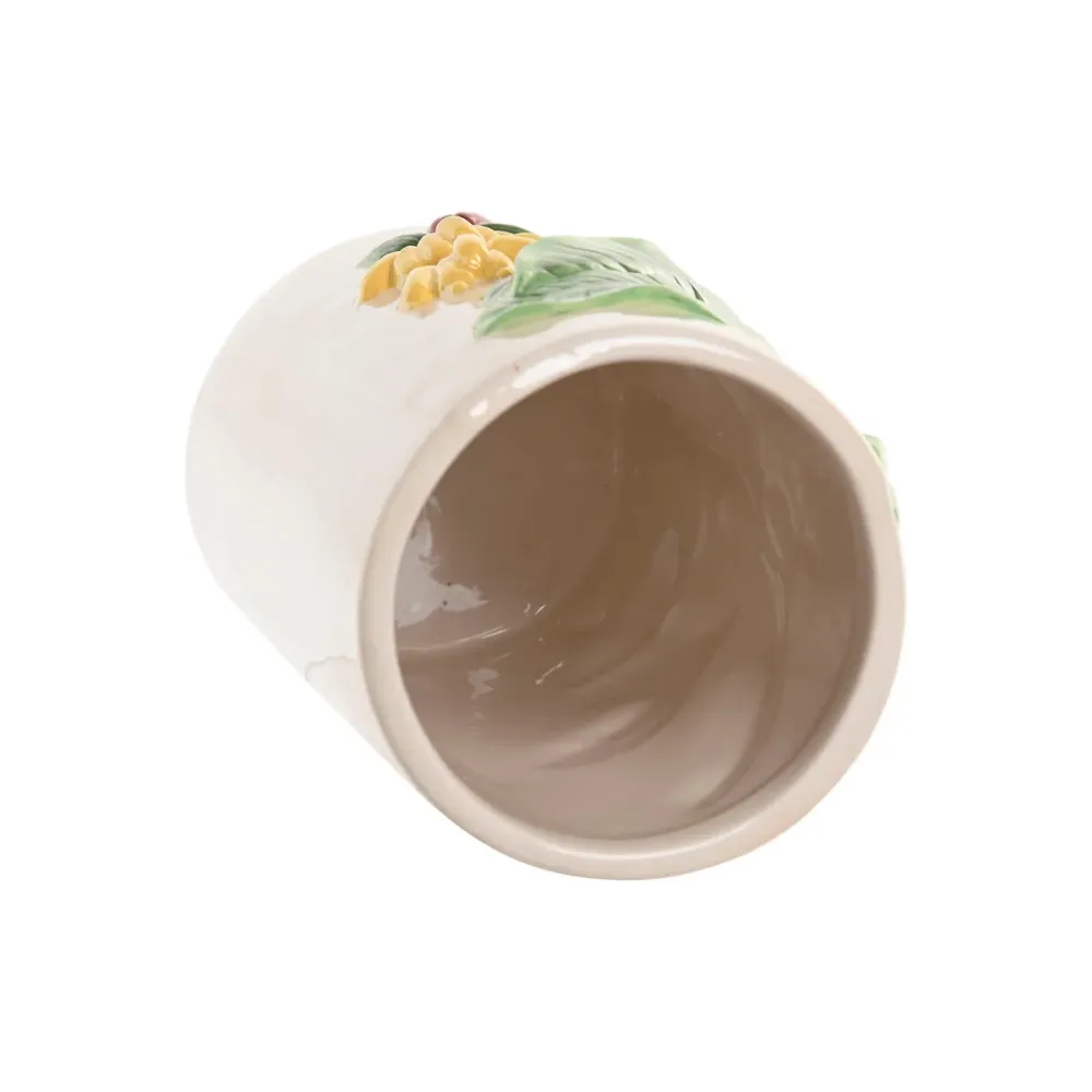 Maljakko Home ESPRIT Vihreä Beige Keraminen Linnut Trooppinen 12 x 12 x 22 cm