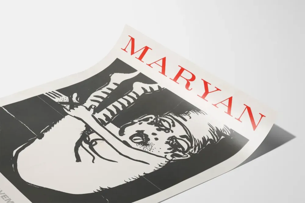 Maryan 1964 - Näyttelyn juliste David Stuart Galleries Los Angeles